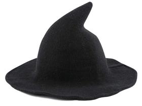 Chapéu de bruxa Edoneery Halloween com aba larga dobrável para mulheres Chapéu de bruxa Edoneery Halloween com aba larga dobrável para mulheres