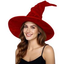 Chapéu de bruxa HOMELEX de Halloween para adultos negros femininos, grande