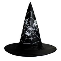 Chapéu de Bruxa Infantil ou Adulto Estampado de Halloween Fantasma Chapéu de Bruxa Infantil ou Adulto Estampado de Halloween Fantasma
