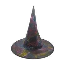 Chapéu de Bruxa Preto - Aranha Colorida - Halloween - 1 unidade - Rizzo - Cleiton Tomaz