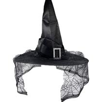 Chapéu de Bruxa Transparente Halloween - Alegra Festa - Artigos para Festas