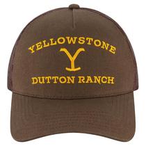 Chapéu de caminhoneiro Concept One Yellowstone Dutton Ranch Brown