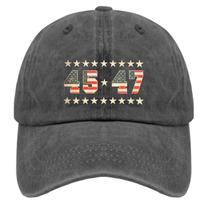 Chapéu de caminhoneiro ODCRAT America Pigment Black UV Protection Chapéu de caminhoneiro ODCRAT America Pigment Black UV Protection