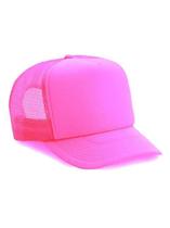 Chapéu de caminhoneiro THATSRAD Neon Mesh (rosa neon) com espuma frontal