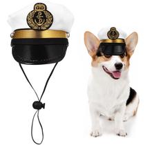 Chapéu de capitão para animais de estimação Amosfun Sailor Sea Captain para cão e gato