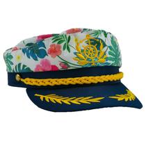 Chapéu de capitão PEWHAUL, chapéu de marinheiro, acessório de fantasias de Halloween para mulheres e homens (rosa)