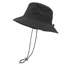 Chapéu de chuva Bucket Woogwin impermeável com alça de queixo preta Chapéu de chuva Bucket Woogwin impermeável com alça de queixo preta