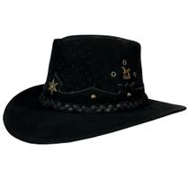 Chapeu De Couro Masculino Preto