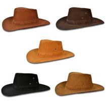 Chapéu De Couro Original De Fazendeiro Masculino E Feminino