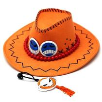 Chapéu de cowboy Anime Portgasd Ace, chapéus de cosplay, bon Chapéu de cowboy Anime Portgasd Ace, chapéus de cosplay, bon