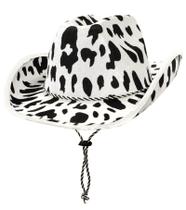 Chapéu de cowboy com estampa de vaca, beistle, tamanho único, serve para a maioria