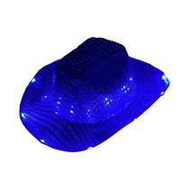 Chapéu De Cowboy/Cowgirl Com Luz LED, Boné Brilhante Para Homens E Mulheres, Suprimentos Para Festa