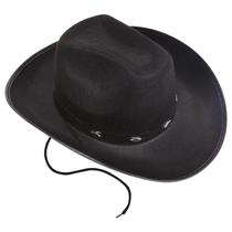 Chapéu de cowboy em feltro preto canguru para homens e mulheres