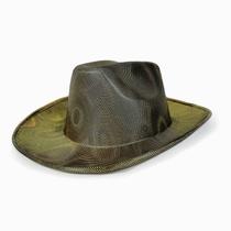 Chapéu de cowboy em folha dourada com design de disco cintilante EVA 100g