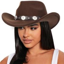 Chapéu de cowboy IZUS Western Outback Felt para mulheres - 56-58cm
