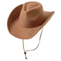 Chapéu de cowboy Lanzom Retro Feltro com aba larga para mulheres e homens