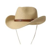 Chapéu de Cowboy Ocidental Unissex - Aba Larga para Sol e Praia - Estilo Jazz