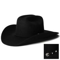 Chapéu de cowboy Stetson 4X Corral Wool preto para homens