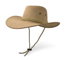 Chapéu de cowboy UltraKey, material sintético de feltro, camurça, protetor solar