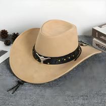 Chapéu De Cowboy Unissex Retrô Estilo Western Com Aba Larga, Chapéu Jazz Moderno De Verão Com