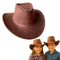 Chapéu de Cowboy Western Suede Marrom Escuro - Infantil Chapéu de Cowboy Western Suede Marrom Escuro - Infantil