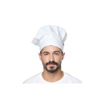 Chapeu de Cozinheiro Branco Chef Touca Unissex Ajustavel