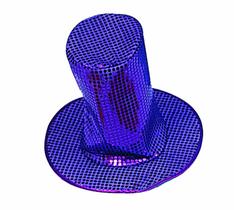 Chapéu de discoteca RG Costume 65146-R com lantejoulas vermelhas
