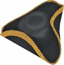 Chapéu de fantasia de pirata Rubies Forum Novelties Colonial Tricorn Chapéu de fantasia de pirata Rubies Forum Novelties Colonial Tricorn