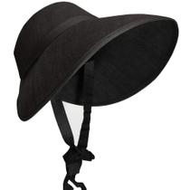Chapéu de fantasia Skeleteen Vintage Old Fashioned Bonnet preto Chapéu de fantasia Skeleteen Vintage Old Fashioned Bonnet preto