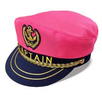 Chapéu de fantasia TOPORTY Captain Yacht Nautical Pink 58cm