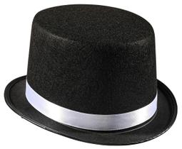 Chapéu de festa Top Hat Dress Up America Black Magician unissex Chapéu de festa Top Hat Dress Up America Black Magician unissex