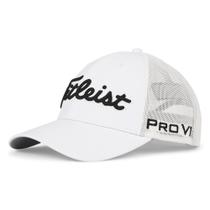 Chapéu de golfe Titleist Tour Performance Mesh para homens branco/preto