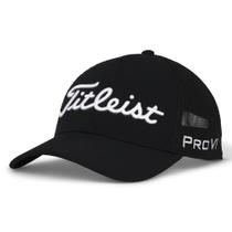 Chapéu de golfe Titleist Tour Performance Mesh para homens preto/branco