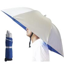 Chapéu de guarda-chuva Bocampty 94 cm dobrável com proteção UV ajustável Chapéu de guarda-chuva Bocampty 94 cm dobrável com proteção UV ajustável