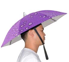 Chapéu de guarda-chuva New-VI de 65 cm de diâmetro para adultos e crianças azul/roxo