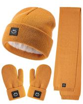 Chapéu de inverno, cachecol, conjunto de luvas para bebês, gorro e luvas para crianças Chapéu de inverno, cachecol, conjunto de luvas para bebês, gorro e luvas para crianças
