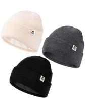 Chapéu de inverno FURTALK Baby Beanie forrado de lã de 0 a 8 anos