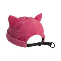 Chapéu De Inverno Masculino Quente E À Prova De Vento Com Orelhas De Gato, Gorro Ajustável Sem Aba