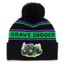 Chapéu de Inverno Monster Jam Grave Digger Verde para Criança