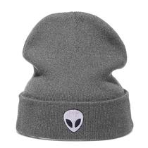 Chapéu de malha Aliens Anime Winter Beanie Slouch Hat unissex Chapéu de malha Aliens Anime Winter Beanie Slouch Hat unissex