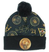 Chapéu de malha Bioworld Fantastic Beasts Macusa Pom Beanie preto