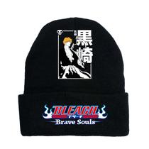Chapéu de malha Bleachs Anime Winter Beanie Slouch Hat 36-60 cm