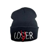 Chapéu de Malha Bordado com Alfabeto - Quente e Estiloso para Inverno