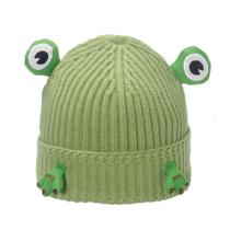 Chapéu de malha Cartoon Frog Ear Anime Winter Beanie
