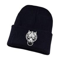 Chapéu de malha Finals Fantasy Wolf Head Anime Winter Beanie