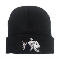 Chapéu de malha Fish Bones Anime Winter Warm unissex 36-60 cm