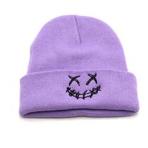 Chapéu de malha Funnys Smileys Faces Anime Winter Beanie Chapéu de malha Funnys Smileys Faces Anime Winter Beanie