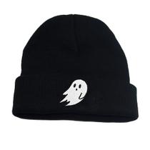 Chapéu de malha Ghost Embroidered Anime Winter Beanie unissex Chapéu de malha Ghost Embroidered Anime Winter Beanie unissex