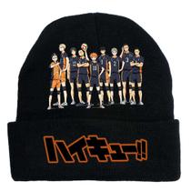 Chapéu de malha Haikyuus Anime Winter Beanie 60g acrílico Chapéu de malha Haikyuus Anime Winter Beanie 60g acrílico