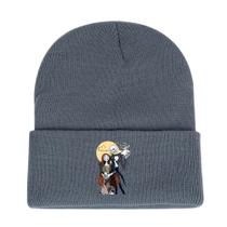 Chapéu de malha Jacks Anime Winter Beanie Soft Ski para adultos